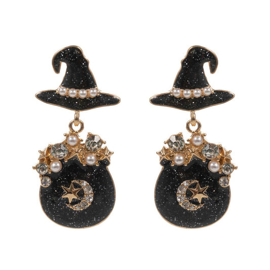 Halloween Witch's Hat Post Earring