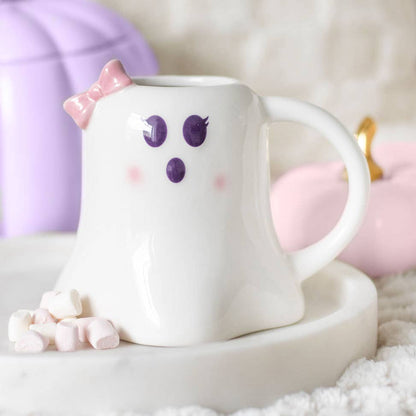 Miss Boo Ghost Shaped Halloween Mug