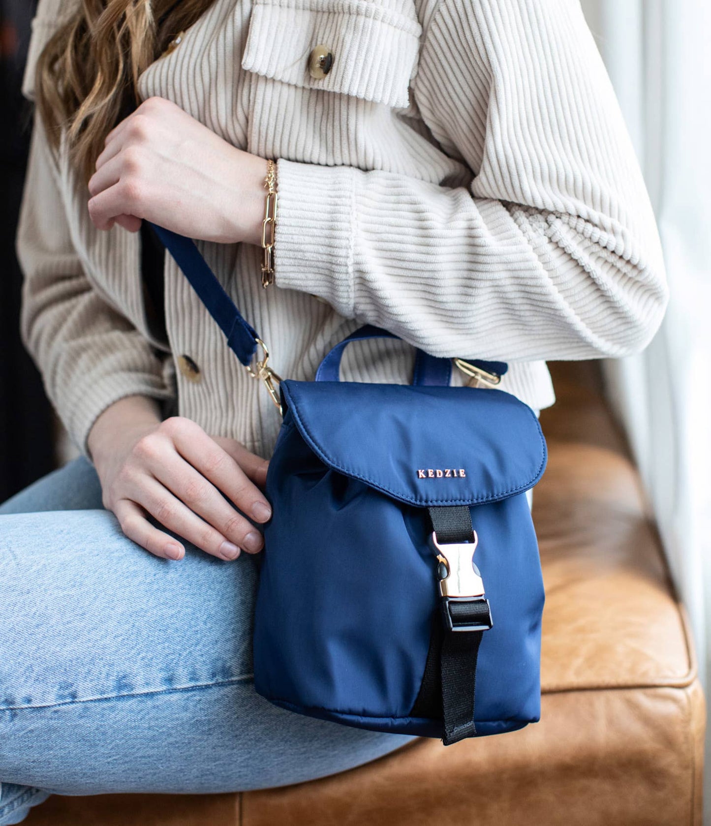 "Mali" Convertible Mini Backpack by Kedzie