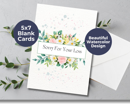 Sympathy Greeting Card - Sorry for your Loss