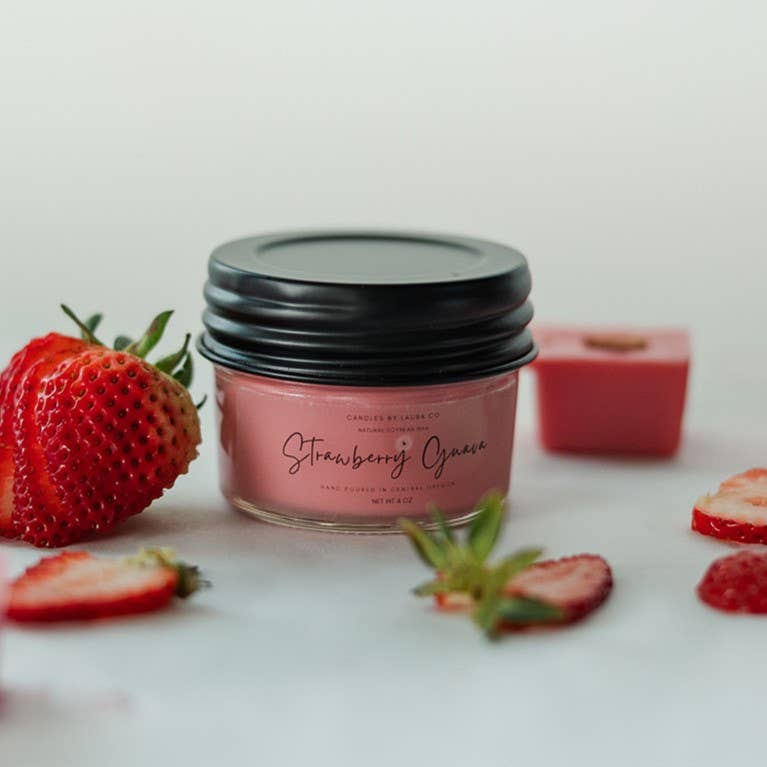 Strawberry Guava Soy Jar Candle