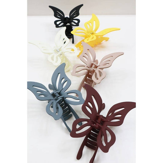 Matte Butterfly Hair Claws