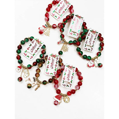 Stretch Christmas Charm Bracelet