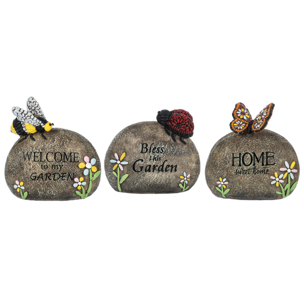Garden Rocks with Bug Friends