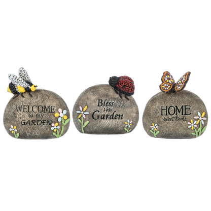 Garden Rocks with Bug Friends