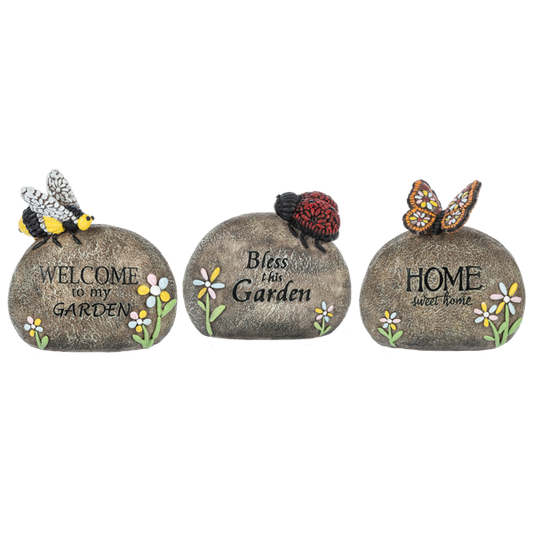 Garden Rocks with Bug Friends