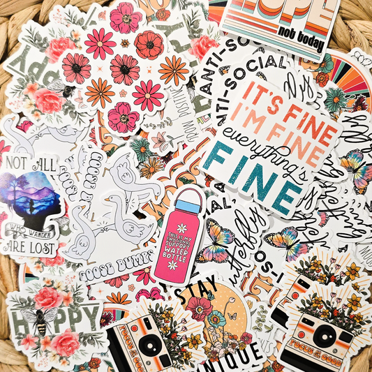 Mystery sticker assortment
