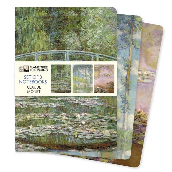 Set of 3 Notebooks: Claude Monet