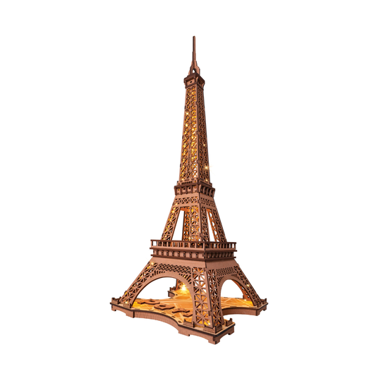 3D Wooden Puzzle w/ LED Lights: Night of the Eiffel Tower