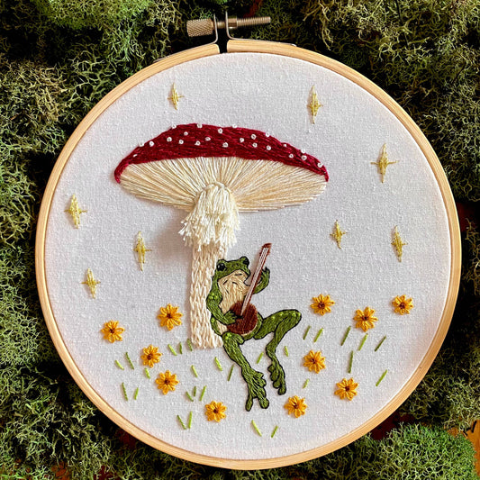 Toadstool Serenade Embroidery Kit