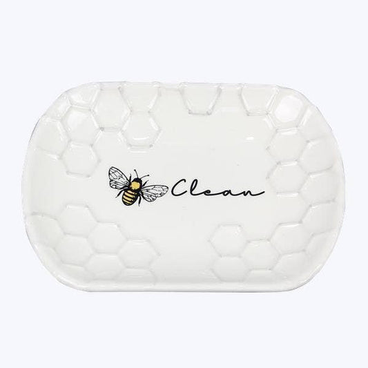 Honey Bee Ceramic Soap Dish