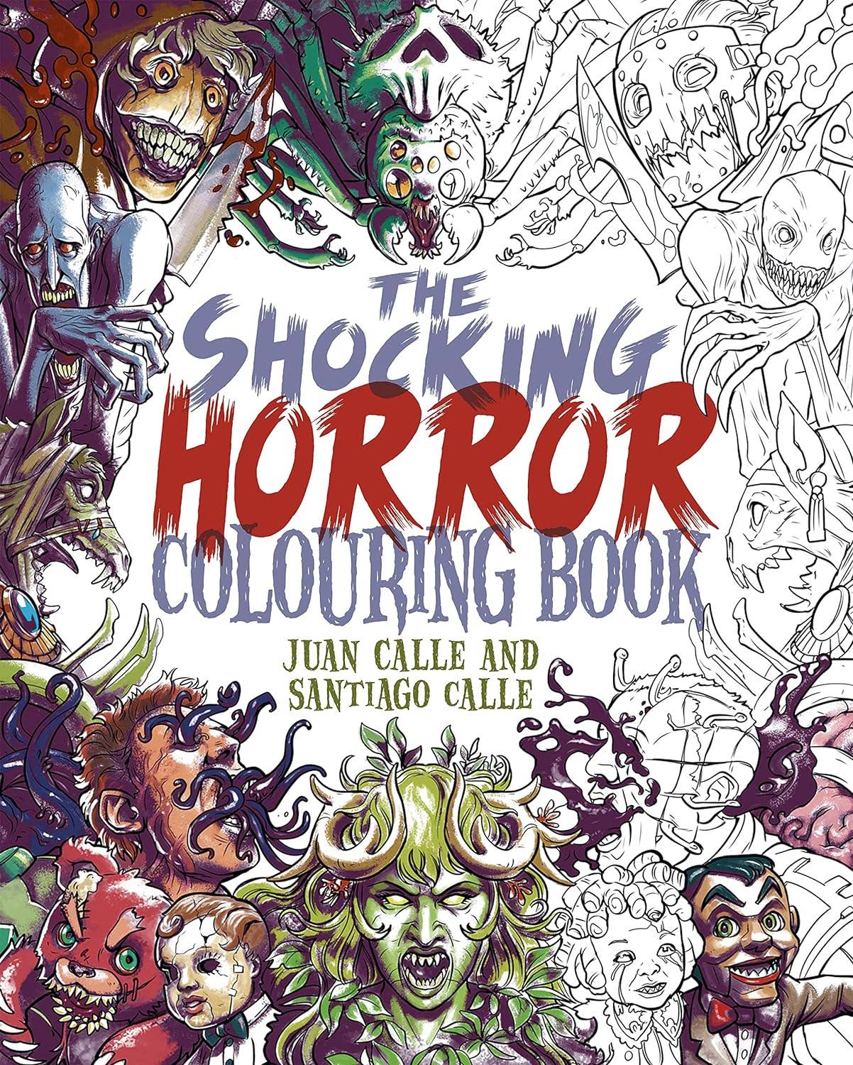 Shocking Horror Coloring Book