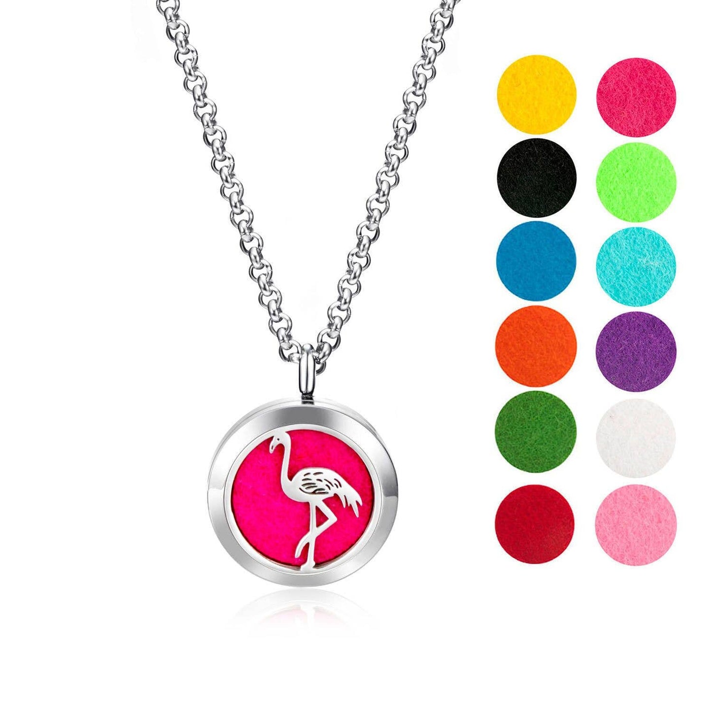 Flamingo Aromatherapy Diffuser Necklace