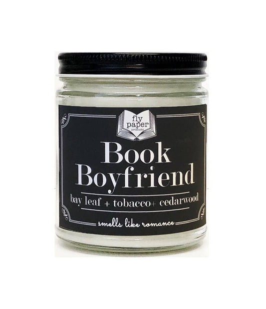 Book Boyfriend 9oz Glass Soy Candle