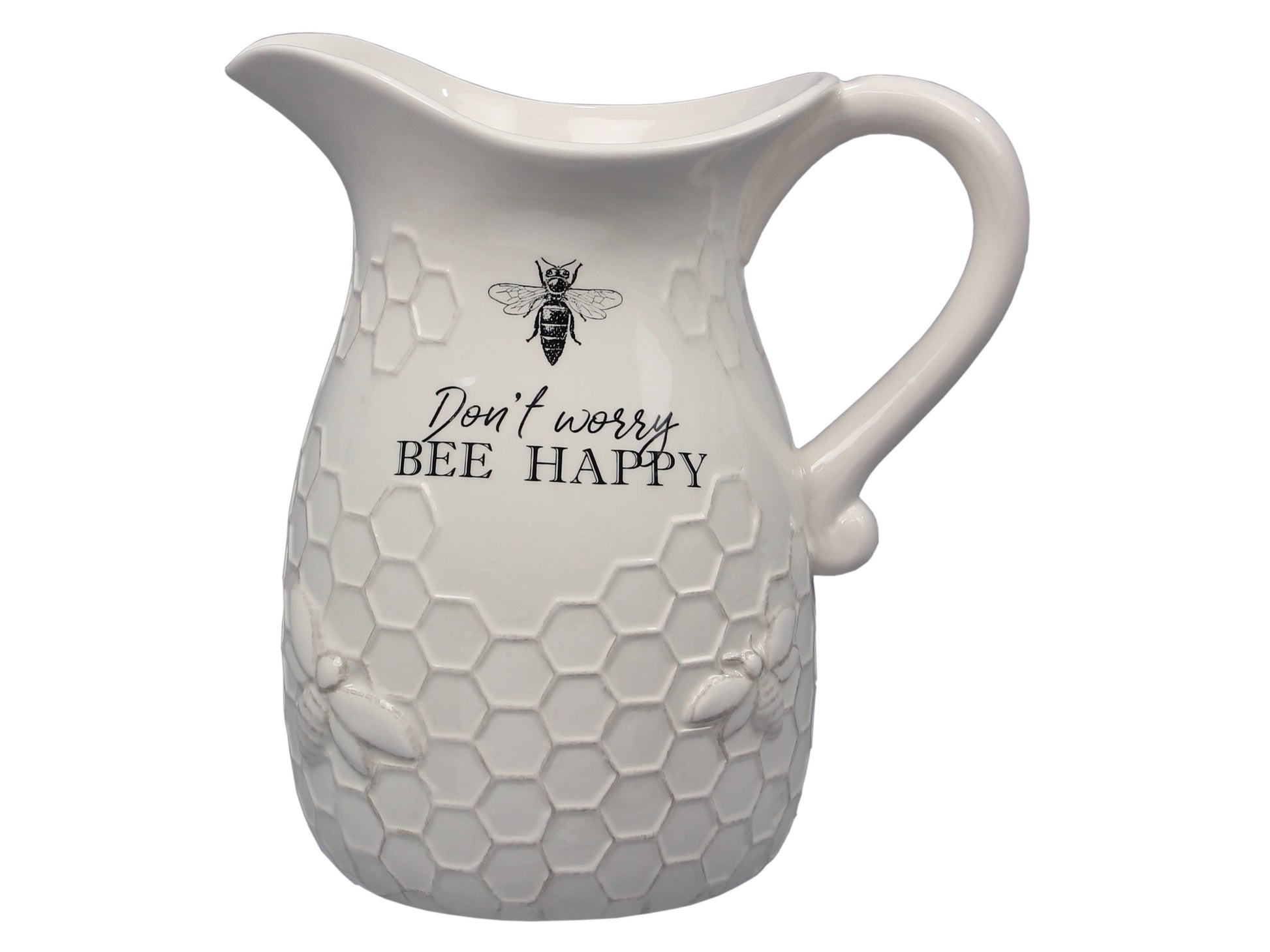 Don't worry bee happy pitcher